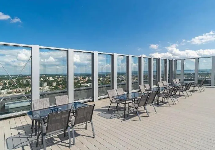 Hanza Tower Sunny 24 & Jacussi & Pool Lejlighed Stettin